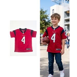 Houston Texans Jersey Kids S 8 Red Nike NFL Deshaun Watson 4 Football Youth